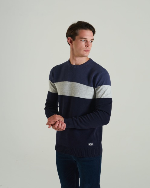 Diesel UK Tim Sweater Steel Indigo Blue