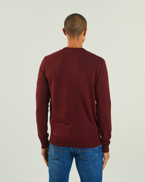 Tony V Neck Biking Red Melange Diesel UK