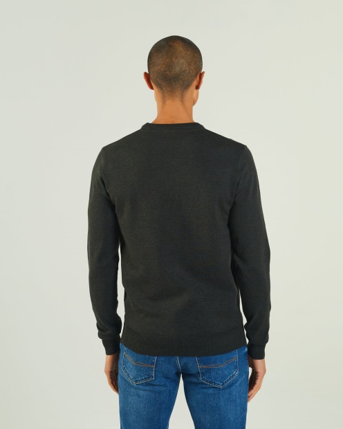 Diesel UK Dylan Round Neck Deep Pine Marl Green