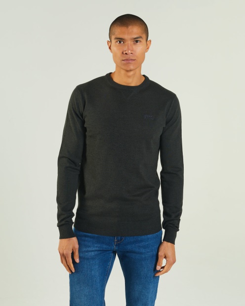 Diesel UK Dylan Round Neck Deep Pine Marl Green