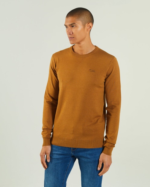Dylan Round Neck Maple Leaf Diesel UK Brown