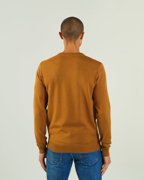 Dylan Round Neck Maple Leaf Diesel UK Brown