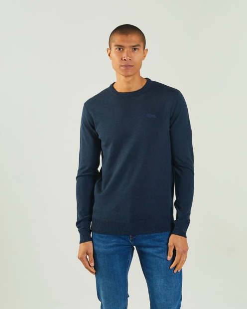 Diesel UK Dylan Round Neck Eclipse Mel Blue