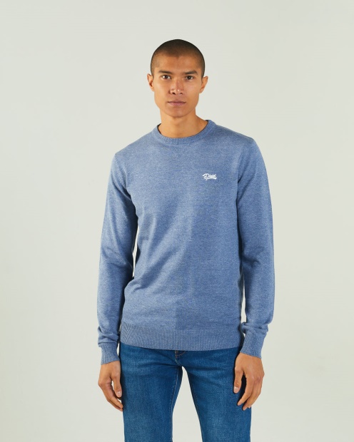 Diesel UK Dylan Round Neck Snorkel Melange Blue