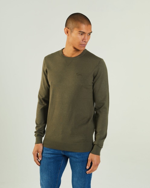 Khaki Diesel UK Dylan Round Neck Combat Green
