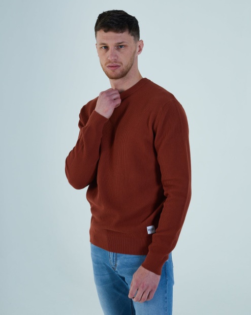 Diesel UK Millard Sweater Jaipur Ginger Red