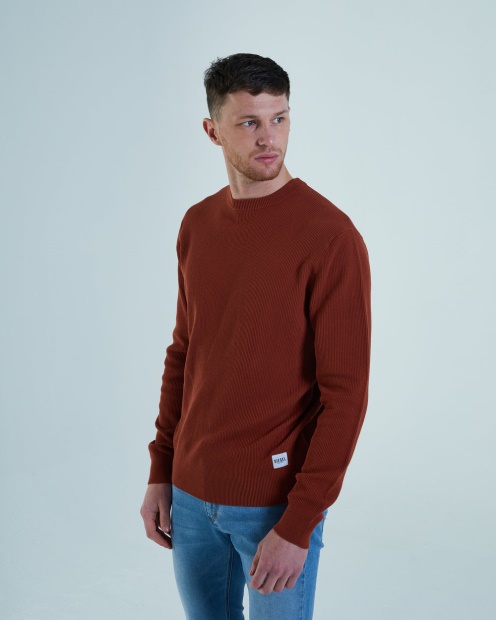 Diesel UK Millard Sweater Jaipur Ginger Red