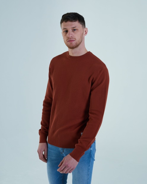 Diesel UK Millard Sweater Jaipur Ginger Red