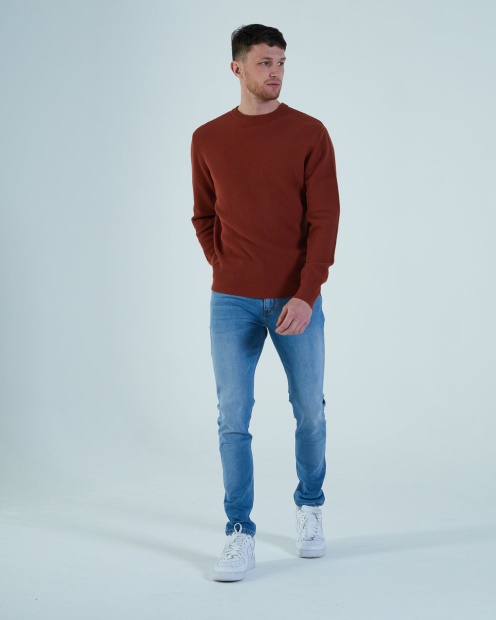 Diesel UK Millard Sweater Jaipur Ginger Red