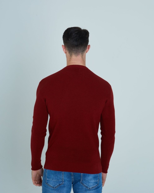 Warren Sweater Rust Red Mel Diesel UK