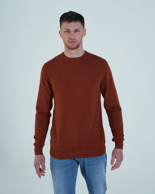 Diesel UK Dale Round Neck Jaipur Ginger Red