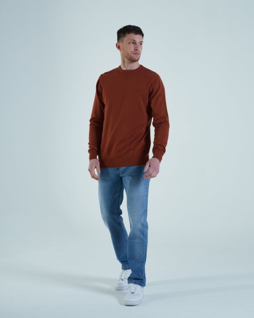 Diesel UK Dale Round Neck Jaipur Ginger Red