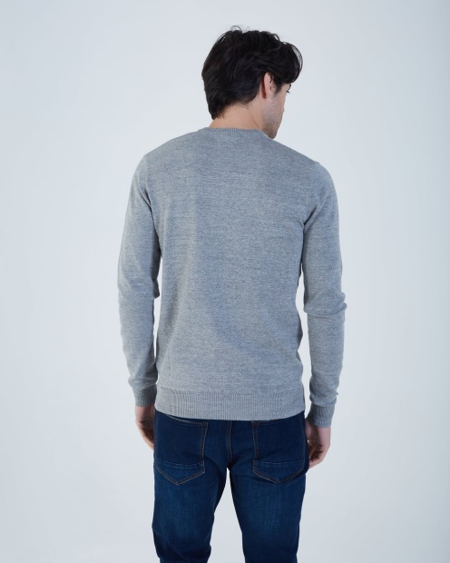 Grey Tom V Neck Gravel Diesel UK
