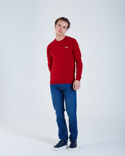 Diesel UK Dale Round Neck High Risk Red Mel