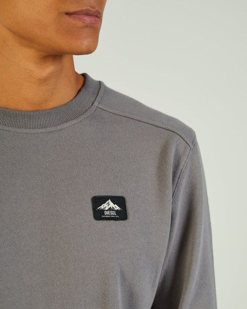 Grey Andes Sweatshirt Rock Climb Diesel UK