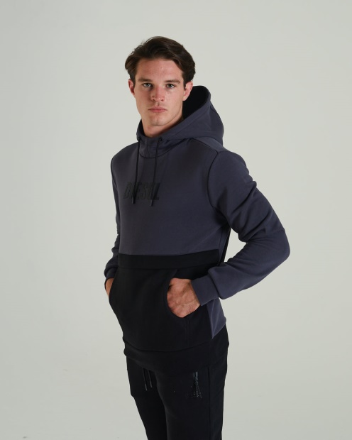 Diesel UK Marcellus Hoodie Thunder Grey