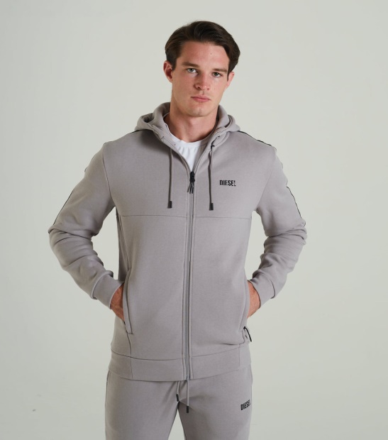 Octavian Zipper Fossil Stone Diesel UK Light Grey