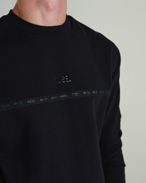 Diesel UK Cairo Sweatshirt New Black