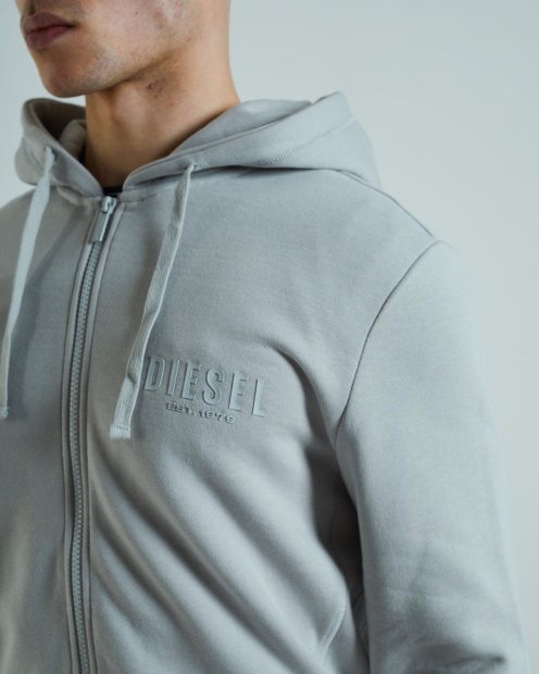 Diesel UK Kolby Zipper Iceberg Grey
