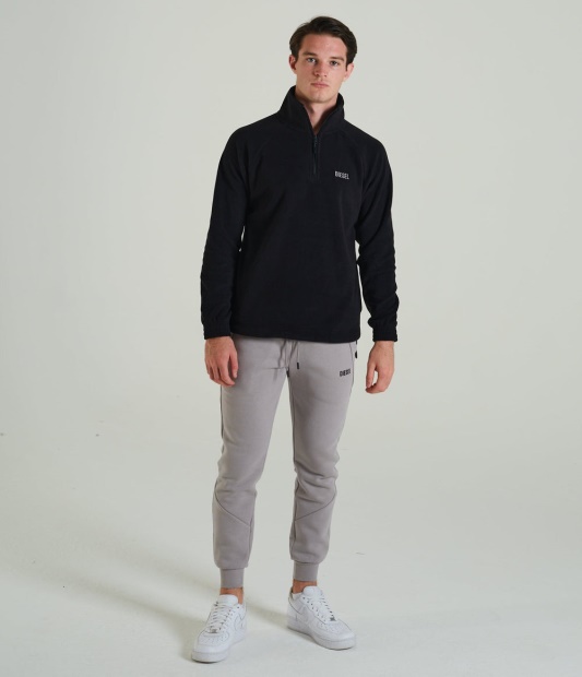 Trojan Fleece Half Zip New Diesel UK Black