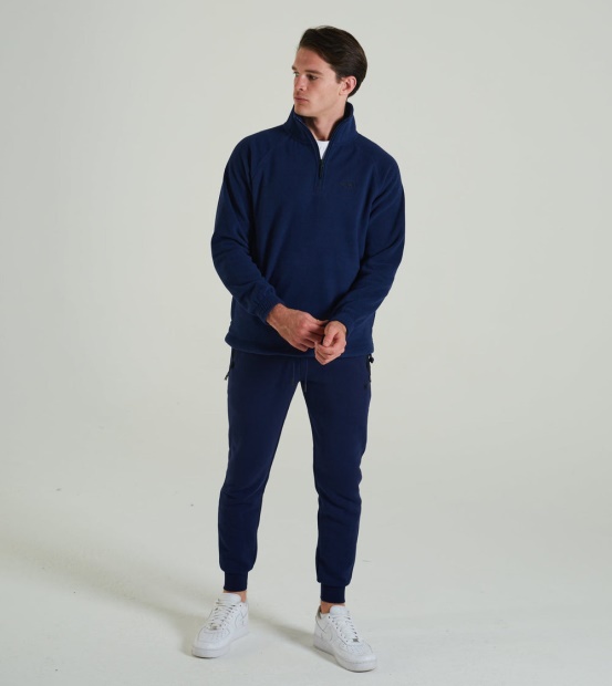 Diesel UK Trojan Fleece Half Zip Sapphire Blue