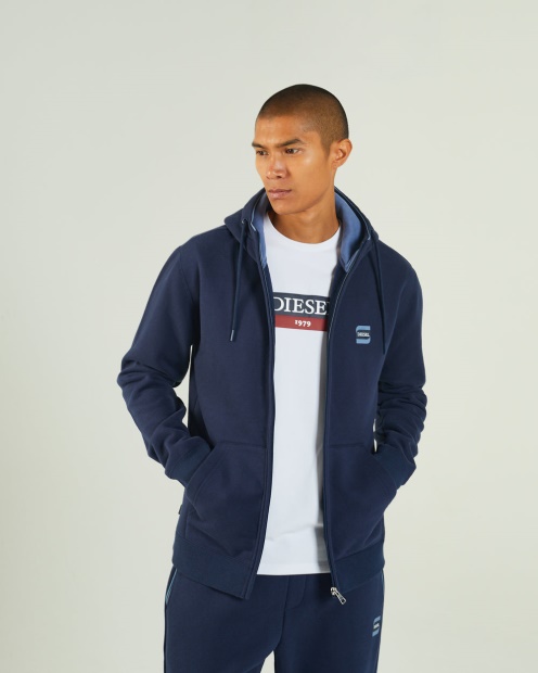 Diesel UK Harvey Zipper Navy Blazer