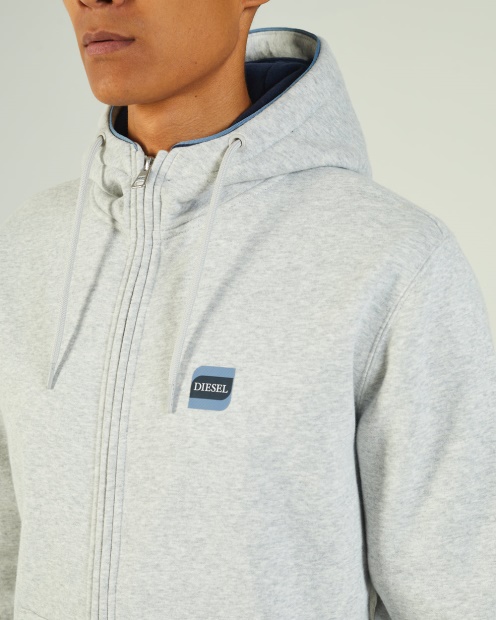 Harvey Zipper Grey Marl Diesel UK Grey