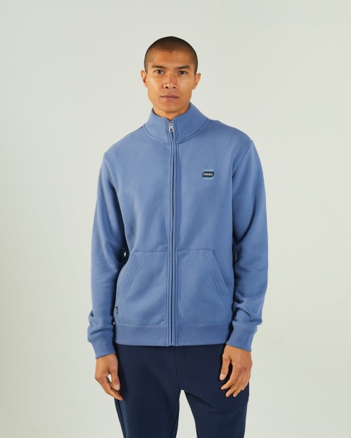 Diesel UK Hayes Funnel Zip Mountain Blue