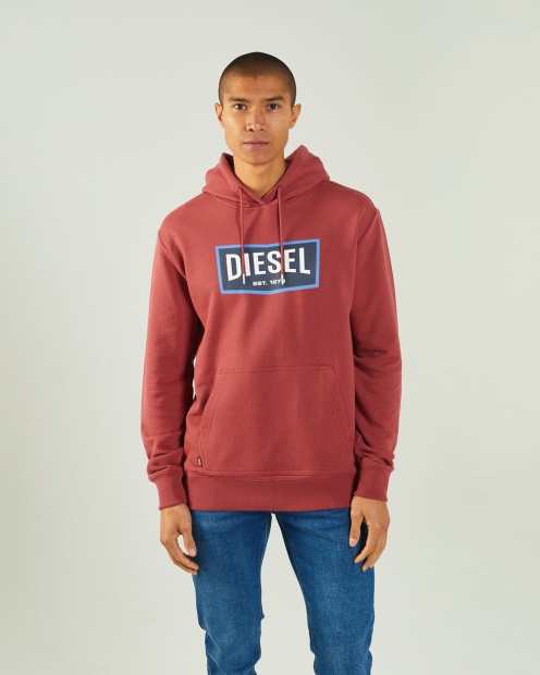 Mark Hoodie Red Oxide Diesel UK