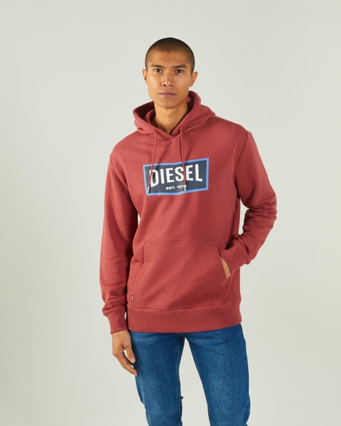 Mark Hoodie Red Oxide Diesel UK