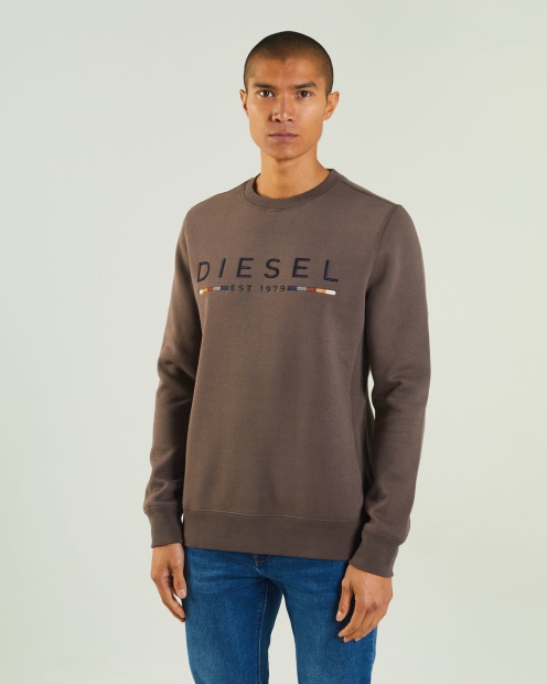 Grey Fredrick Sweatshirt Silt Stone Diesel UK