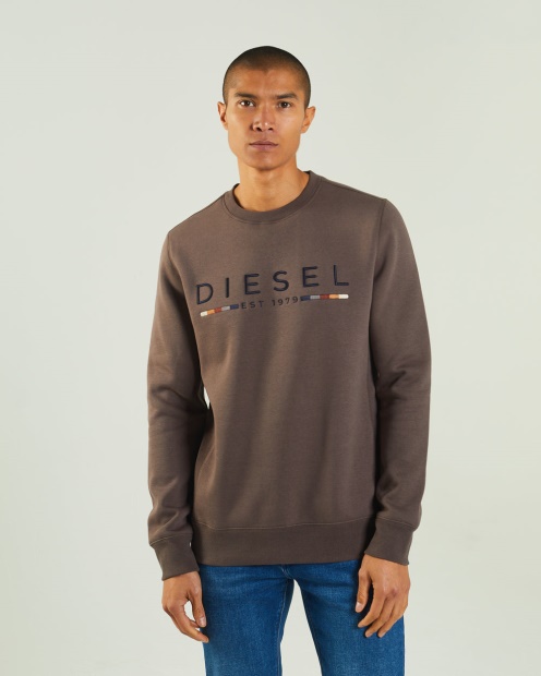 Grey Fredrick Sweatshirt Silt Stone Diesel UK