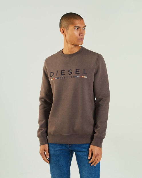 Grey Fredrick Sweatshirt Silt Stone Diesel UK