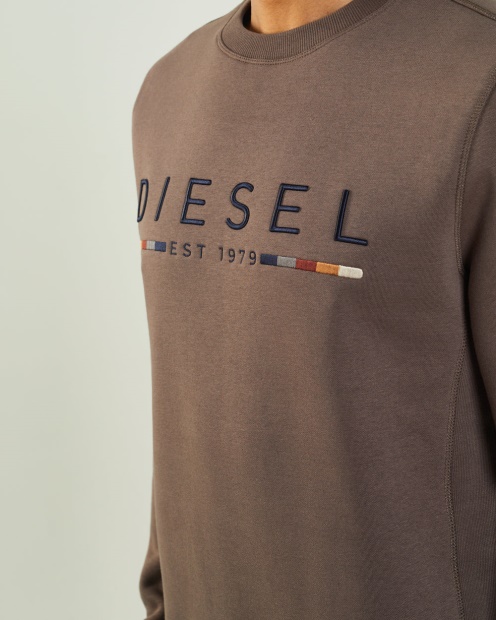 Grey Fredrick Sweatshirt Silt Stone Diesel UK