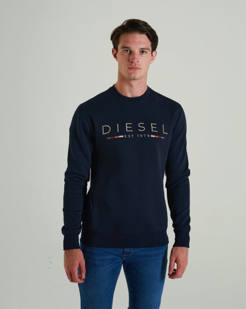Diesel UK Fredrick Sweatshirt Space Navy