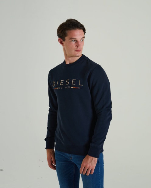 Diesel UK Fredrick Sweatshirt Space Navy