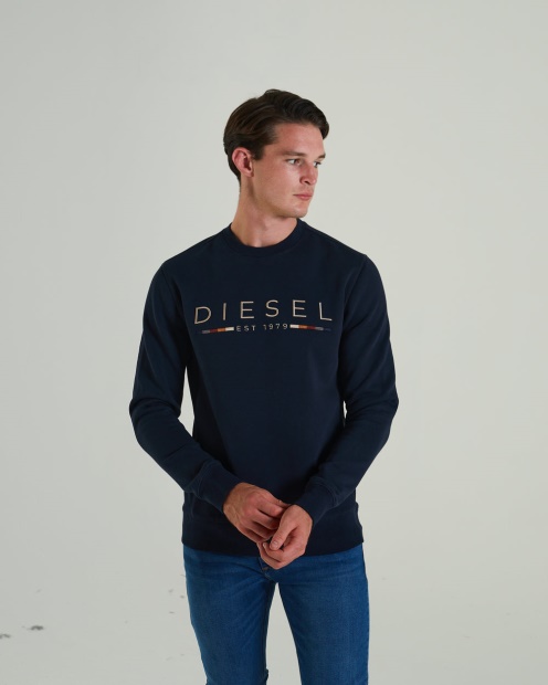 Diesel UK Fredrick Sweatshirt Space Navy