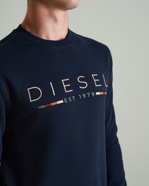 Diesel UK Fredrick Sweatshirt Space Navy