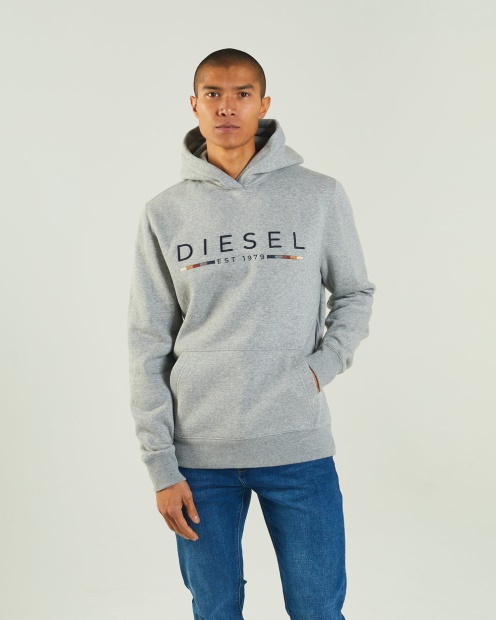 Diesel UK Franklin Hood Grey Marl