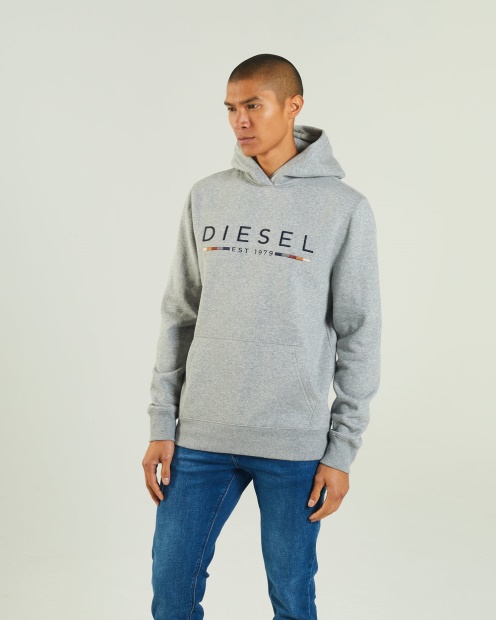 Diesel UK Franklin Hood Grey Marl