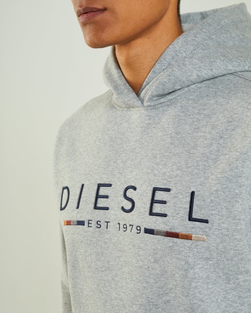 Diesel UK Franklin Hood Grey Marl
