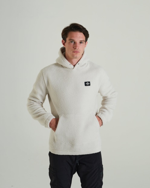 Diesel UK Arctic Fleece Hoodie Clay Ivory
