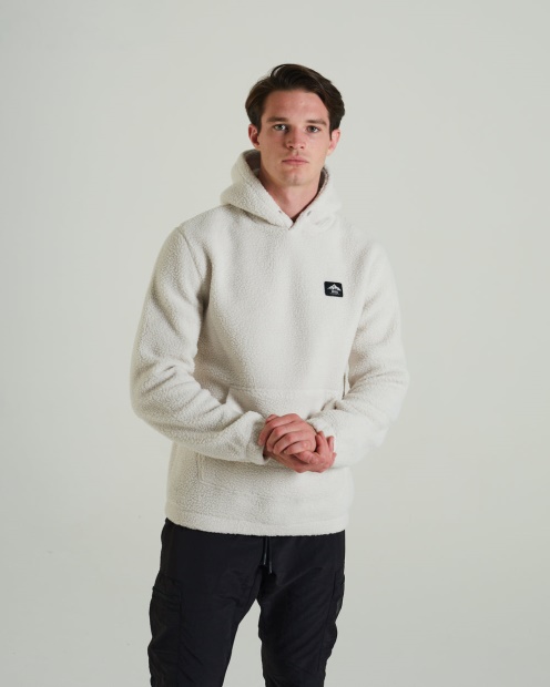 Diesel UK Arctic Fleece Hoodie Clay Ivory