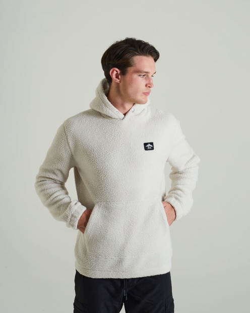 Diesel UK Arctic Fleece Hoodie Clay Ivory