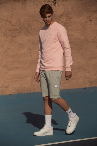 Diesel UK Shawn Sweatshirt Bermuda Pink