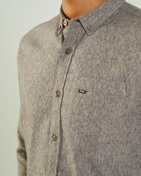 Diesel UK Edmund Ls Shirt Grindle Grey