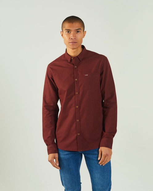 Diesel UK Drummer L/S Shirt Vineyard Red