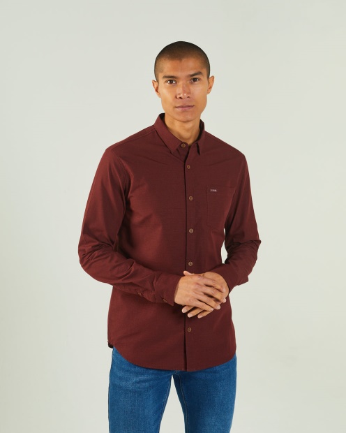 Diesel UK Drummer L/S Shirt Vineyard Red