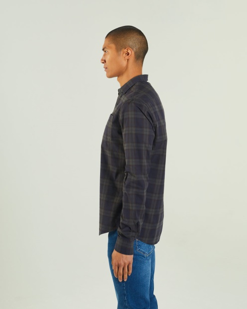 Diesel UK Ghalen Ls Shirt Check Green