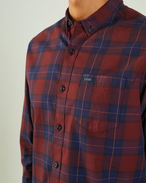 Payne Ls Shirt Check Diesel UK Red